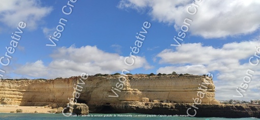 Falaise de la plage de Marinha (Portugal)